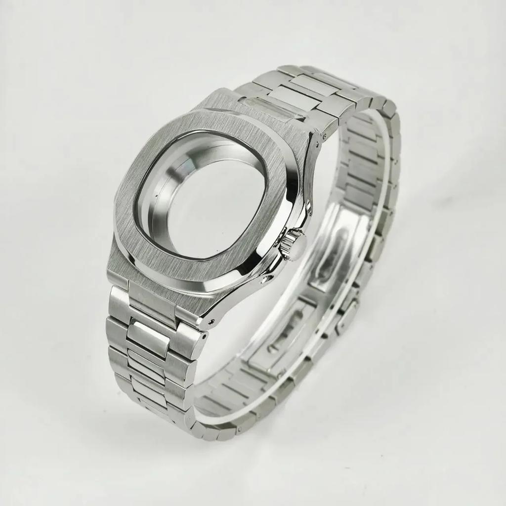 Корпус часов 40 мм из нержавеющей стали 316, модифицированный Nautilus для механизма Seiko Nh34 Nh35 Nh36 Nh38, заменяемые аксессуары