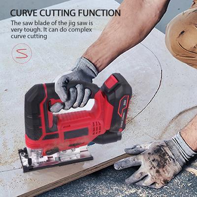 Комплект беспроводной электролобзиковой пилы 20 В, вилка 220–240 В, европейская вилка