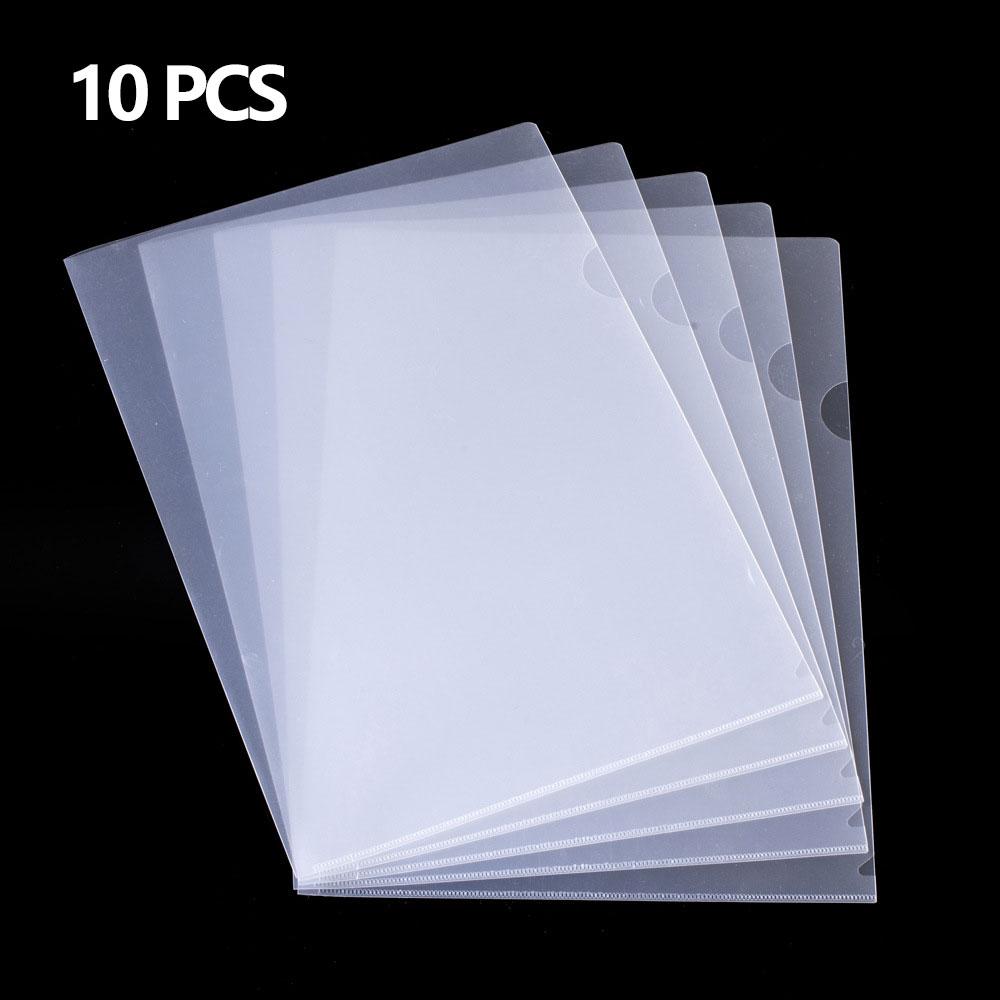 10 to 50 PCS A4 File Folder Desk Organizer Stationery Clear Folder for Documents Office school supplies