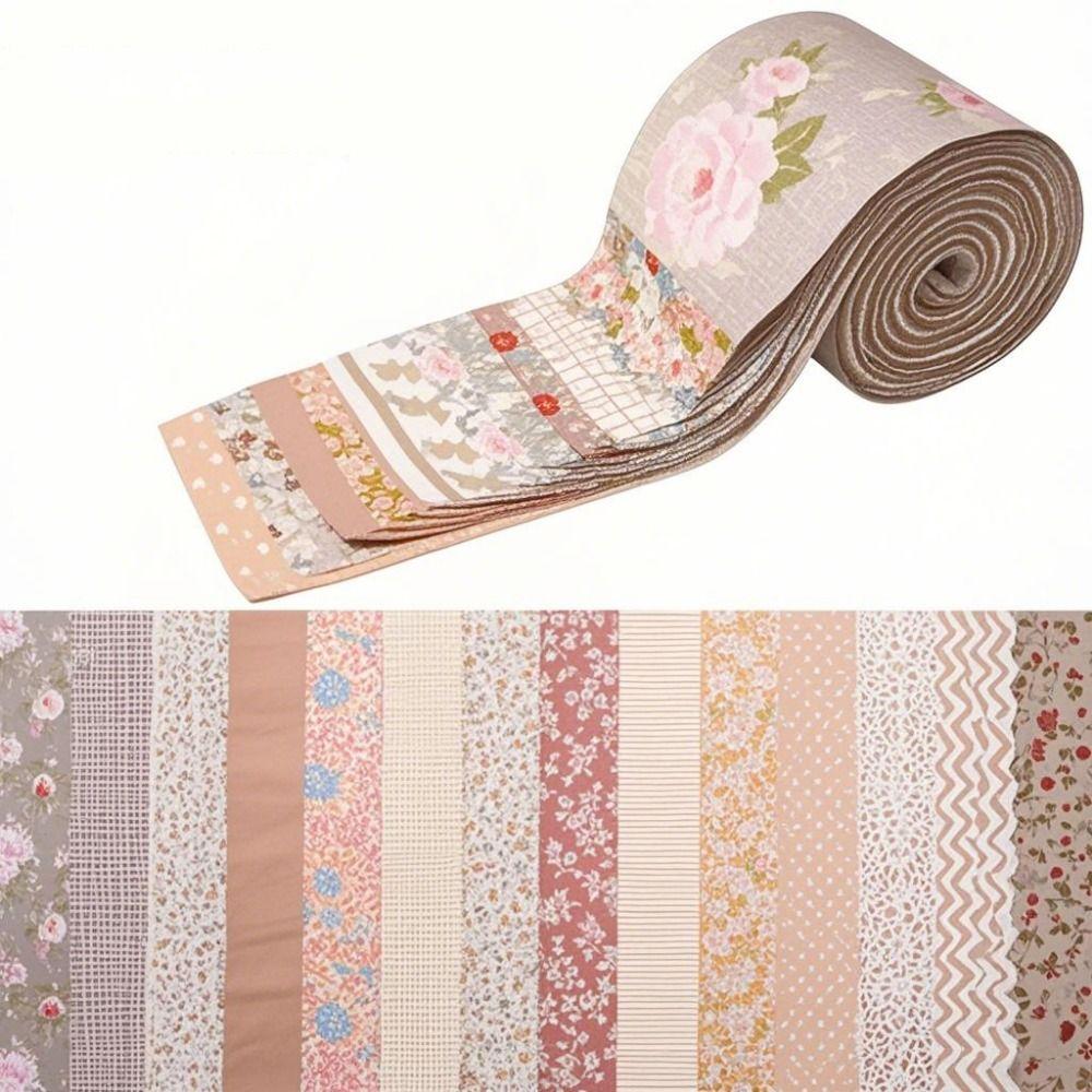 42 Sheets Colorful Precuts Fabric Jelly Rolls Creative Patchwork Fabrics Home Decor