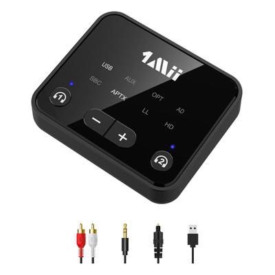 1Mii B06T6 Bluetooth-передатчик для одновременной передачи звука aptX LL с низкой задержкой на 30 м на Bluetooth 5.3 ТВ, Соединения, Задержка/Адаптивный/HD,