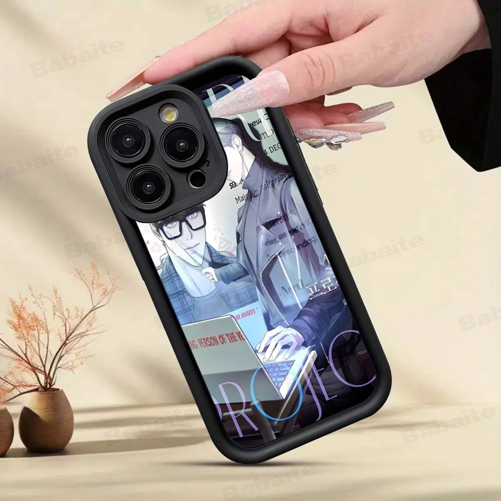 Nerd Project bl Anime For iPhone 17 Pro Max 16 15 14 13 12 11 Plus Black Soft Phone Cover