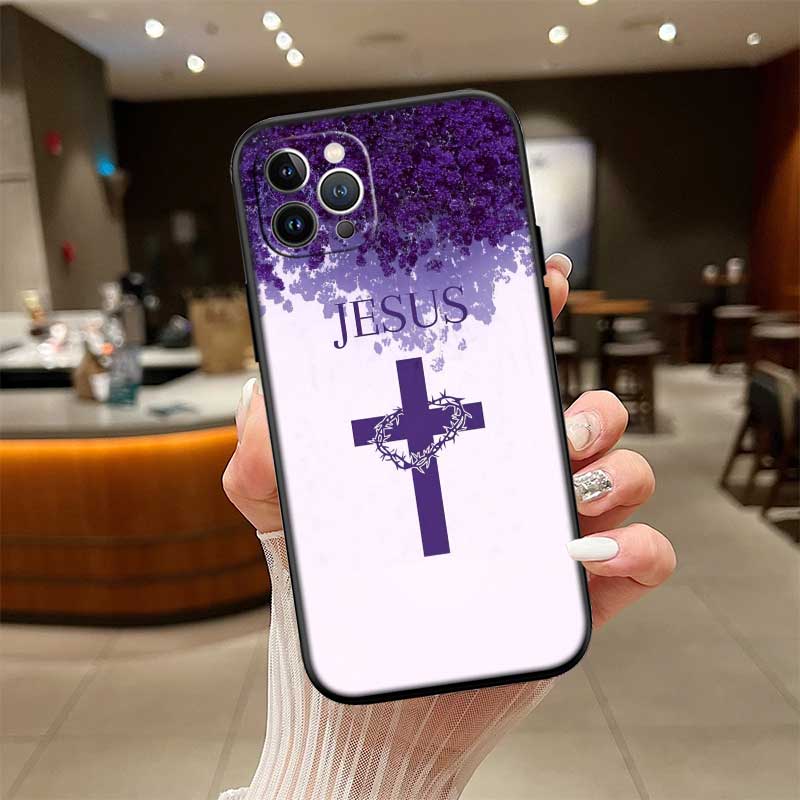UP14 Bible verse Jesus Cross New High-End Shell Phone Case for OPPO A3 Pro A72 A74 A76 A77 A77S A78 A79 A94 A95 A18 A40M A58