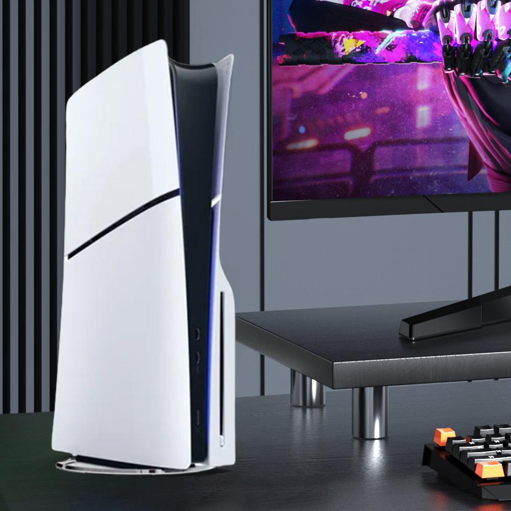 Портативная металлическая вертикальная подставка для PS5/PS5 Slim Disc/цифровой версии, нескользящая подставка-держатель для игровой консоли Playstation 5