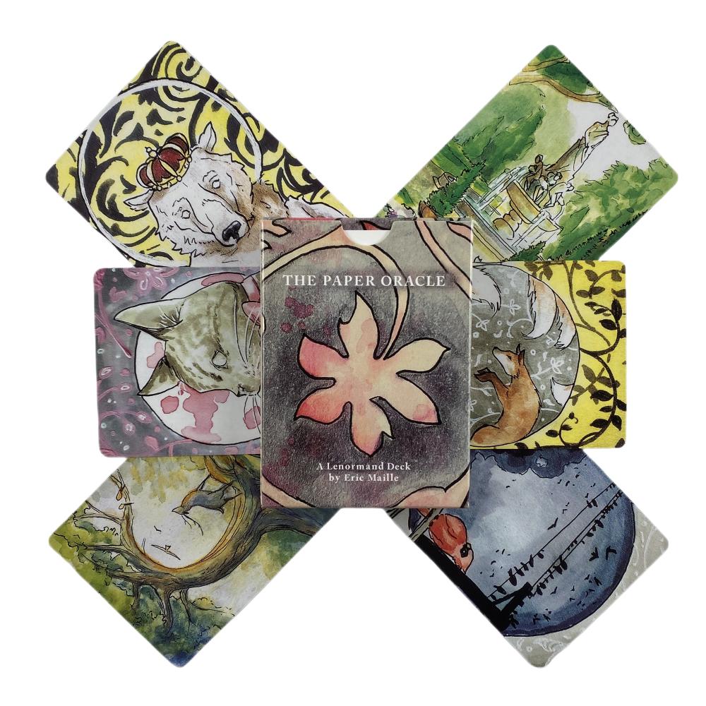 The Paper Oracle Cards Tarot Divination Deck English Vision Edition Настольная игра для вечеринки