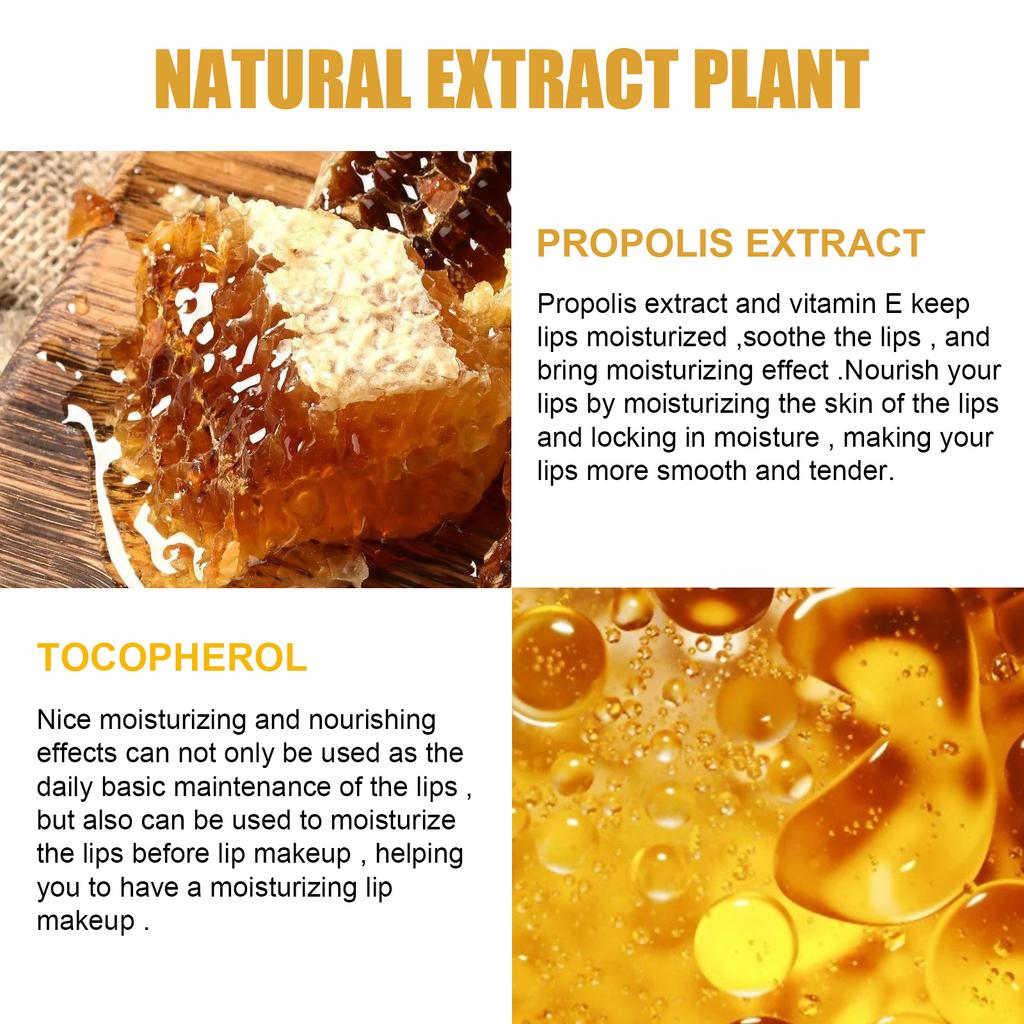 Увлажняющий бальзам для губ с клубникой и медом, отшелушивает, увлажняет, предотвращает растрескивание губ, уменьшает морщины на губах, легко впитывается