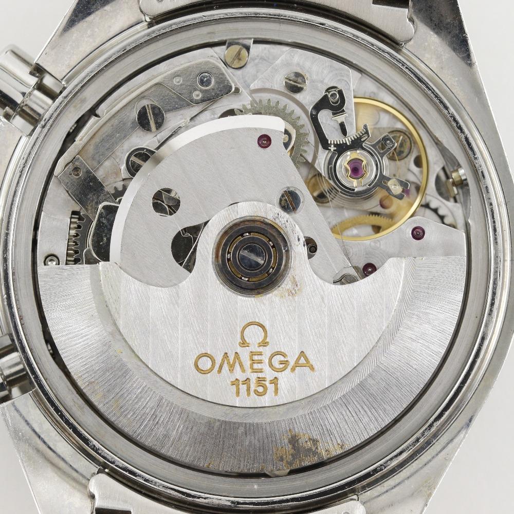 OMEGA Speedmaster Watches 175.0084 Triple Carrender cal.1151 Silver BlueDial Stainless Steel Mechanical Automatic Chronograph mens Used