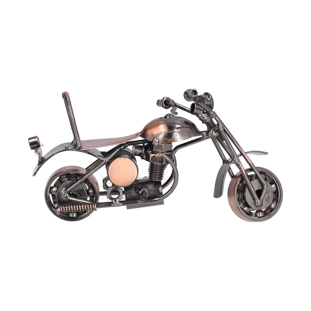 Motorcycle Model Retro Bronze Small Classic Exquisite Home Decorative Handicraft Ornament