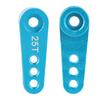 Aluminum Alloy RC Steering Servo Half Arm Horn 28.5mm 25T for   1/10 Truck (Blue)