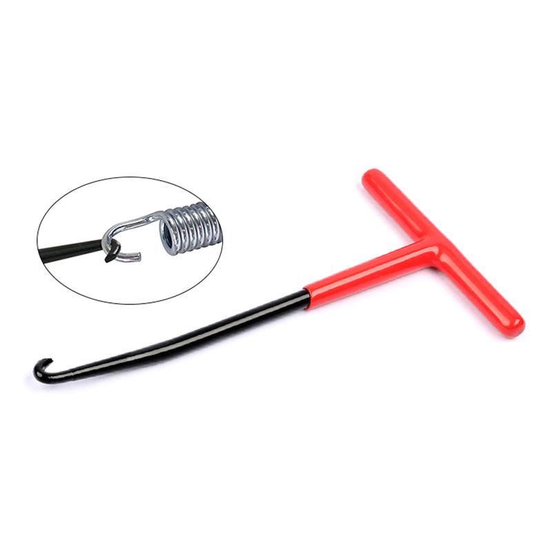 1 шт. Съемник пружин выхлопной системы Ремонтный инструмент для снятия пружин Мотоциклетный крюк для пружин выхлопной системы Т-образная рукоятка Установочные крюки