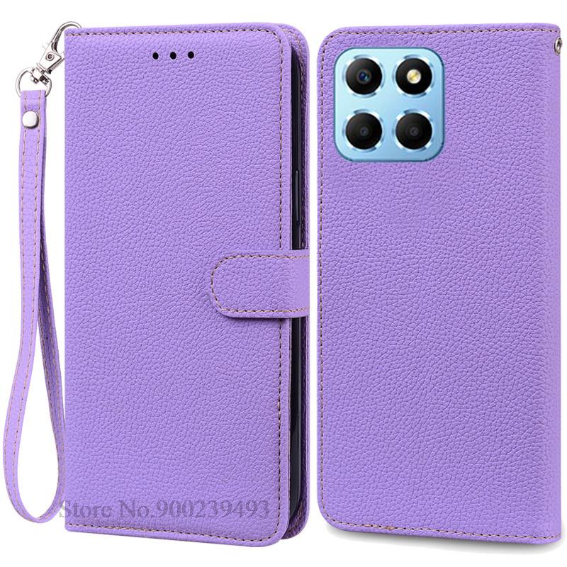 For Honor X6 Case Huawei Honor X6 2022 Cover Silicone Wallet Flip Leather Case For Honor X6 VNE-LX1 VNE-LX2 Phone Case Fundas