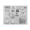 Christmas Clear Stamps Christmas DIY Silicone Clear Stamps Cute Stamps for Card Making Crafting