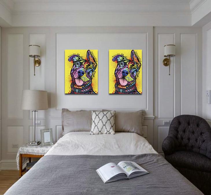 Sunlit Golden Mountain Scenic Oil Painting With Metal Border For Bedroom Wall Decor