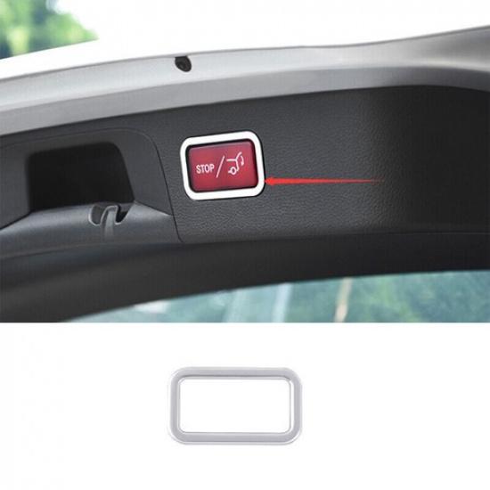 For 2016-21 Mercedes-Benz GLC Steel Silver Tailgate Rear Door Handle Frame Trim
