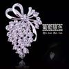 Brooch High-End Sense Niche High-End Women'S Silk Scarf Buckle Alloy Corsage Small Fragrant Wind Pearl Rhinestone High-End