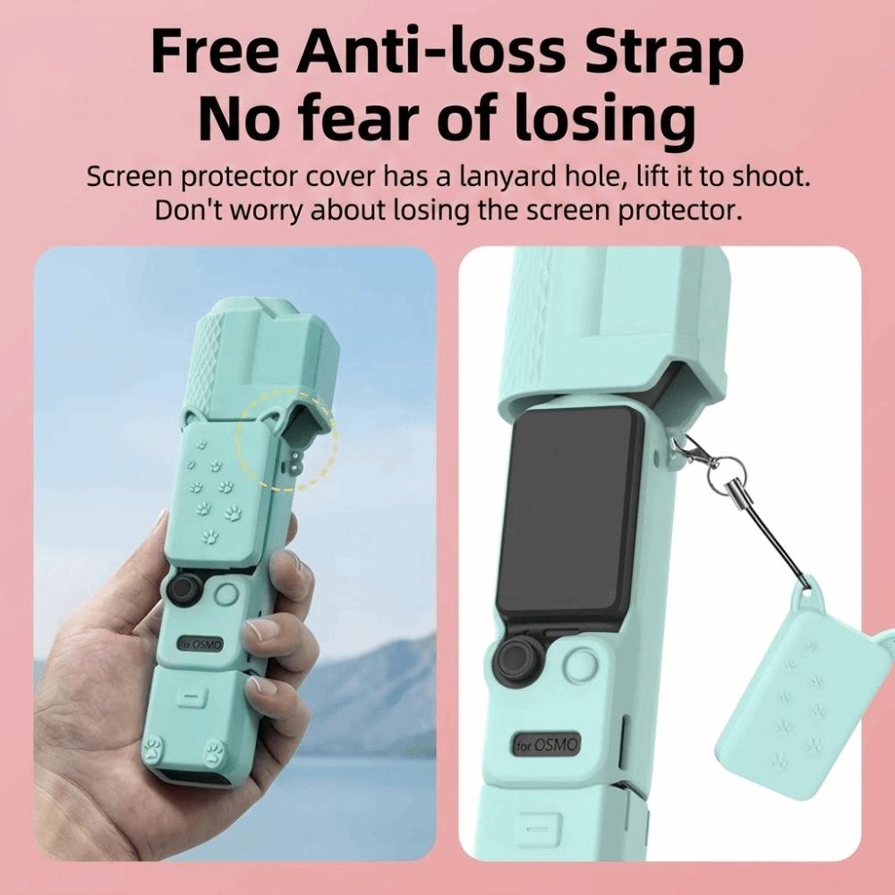Silicone Material Lens Protector Anti-scratch Silicone Sleeve for DJI Osmo Pocket 4 Pocket Camera