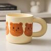 Bear Ceramic Mug Cute Cartoon Creative High Looking Household Coffee Couple Breakfast Cup Gift