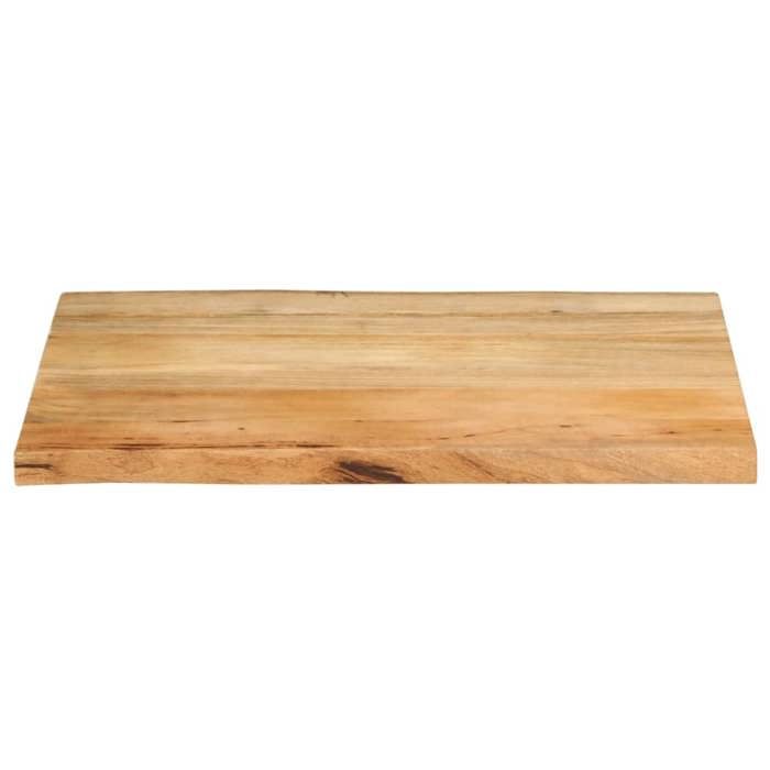 VidaXL Dessus de table 80x60x3,8 cm bord vivant bois massif manguier, dessus de table en bois, dessus de table d'appoint, 370740