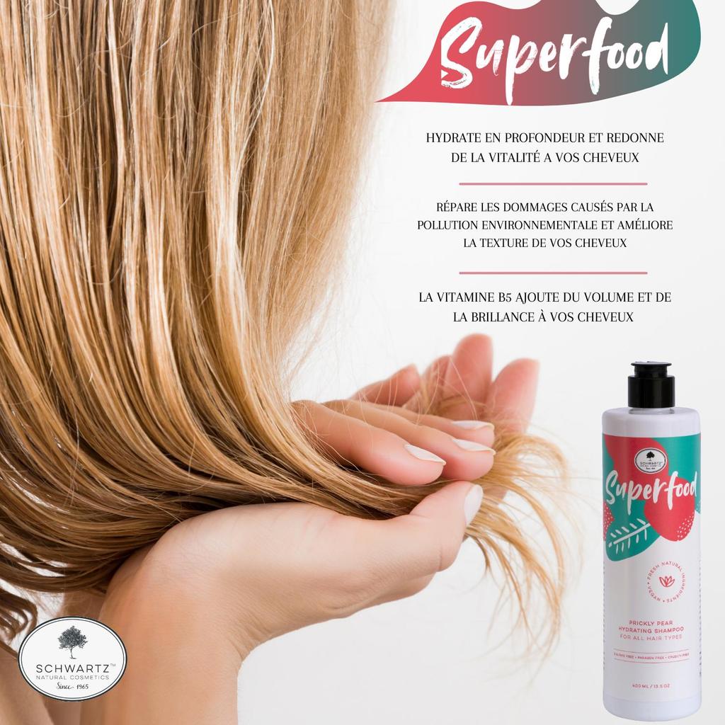 Ультрапитательный и увлажняющий шампунь с суперпродуктами — предотвращает выпадение волос — для всех типов волос — 400 мл