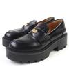 Лоферы Пенни Лофер Монета черный Матовая кожа Женские 37 5D773 Б/у