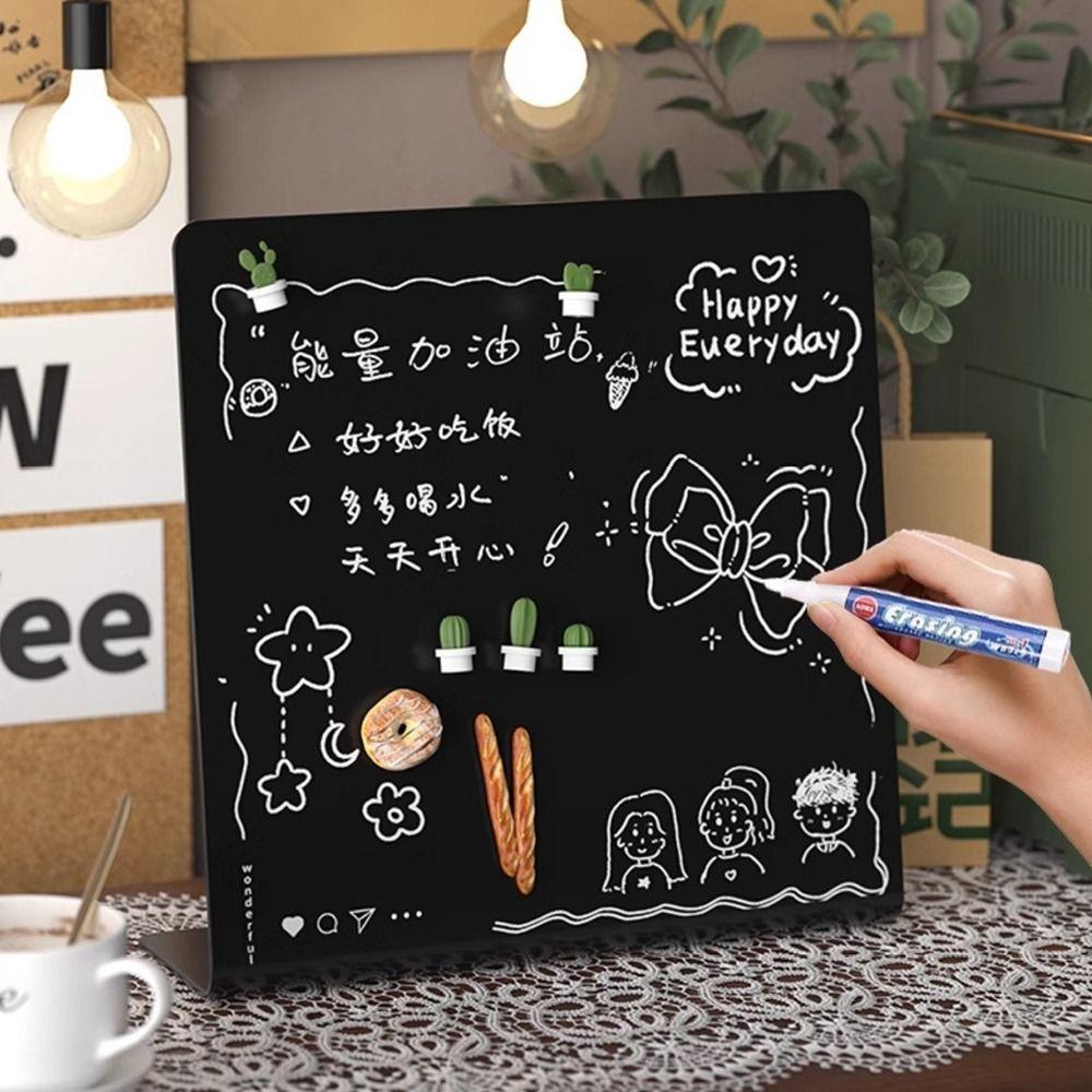 Дизайн своими руками Магнитная доска для рисования Металлическая доска для хранения и демонстрации Настольная доска для сообщений Дисплей для сообщений