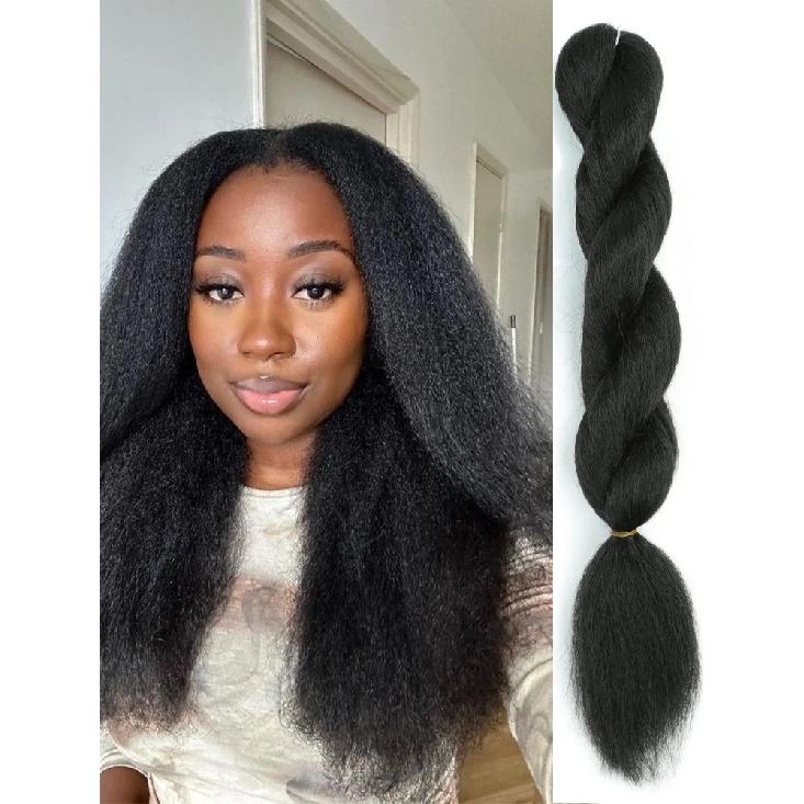 16Inch Vixen Crochet Bulk Hair Synthetic Jumbo Braids Fluffy Yaki Straight Crochet Hair Afro Kinky Curly Braiding Hair Extension