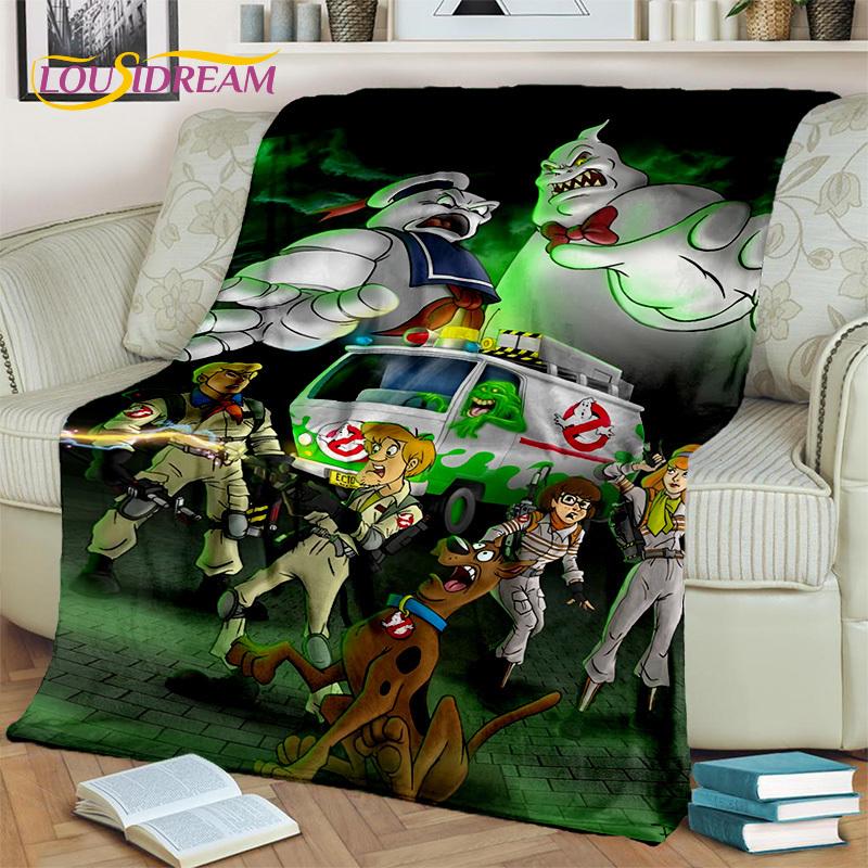 Одеяло G-Ghostbusters с героями мультфильмов, мягкое фланелевое одеяло для дома, спальни, кровати, дивана, пикника, офиса, пешего туризма, отдыха, сна, подарок