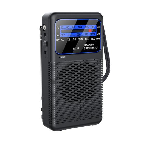 Портативное радио с долговечной двухбатарейной конструкцией, полным диапазоном покрытия, технологией низкого энергопотребления, радио для подготовки к чрезвычайным ситуациям