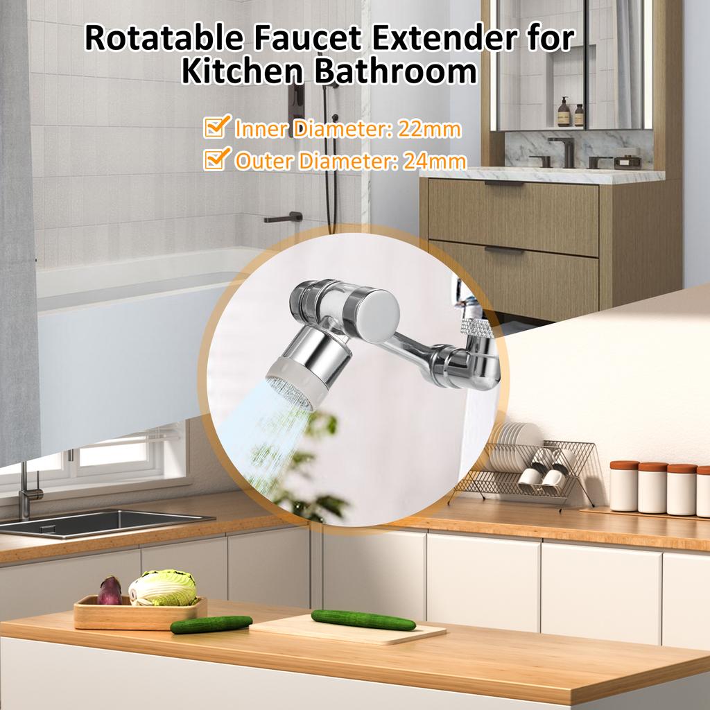 Вращающийся на 1080° удлинитель смесителя, вращающийся на 360° большой угол, универсальный вращающийся смеситель с фильтром-брызгом