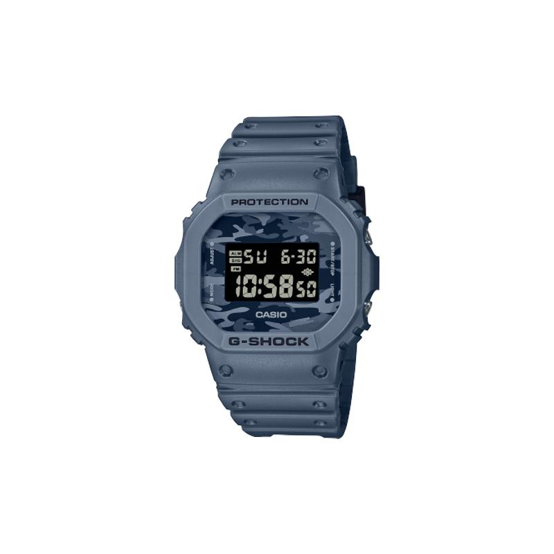 Casio Серия G-SQUAD серия G-SHOCK Циферблат в стиле камуфляж Ретро классика Маленький квадратный спортивные двойной дисплей водонепроницаемые часы Кварцевые DW-5600CA-2PR