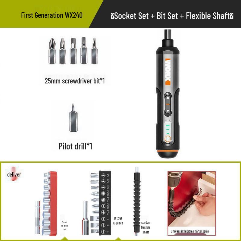 Wickes WX242 Rechargeable Multifunctional Electric Screwdriver