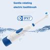 Детская вращающаяся на 360 градусов электрическая зубная щетка ультразвуковая водонепроницаемая зубная щетка с 2 насадками