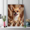 Chihuahua Poodle Dog 100% Round Full Drill 5D DIY Diamond Painting Embroidery Cross Stitch Rhinestone Décor