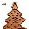 Decorative Craft Hanging Pieces 3D Printed Christmas Tree Pendant, Creative Bitten Biscuit Texture Ornament, Xmas Branch Embellishments Pendant