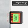 Digital Angle Finder Gauge with Magnetic Base and Backlit LCD Display Angle Ruler 4 of 90 Degree