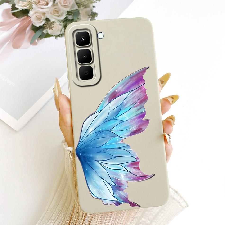 For Infinix Hot 70 X6895 Cute Cat Flower Cartoon Phone Case For Infinix Hot70 Soft Silicone Covers Bumpers