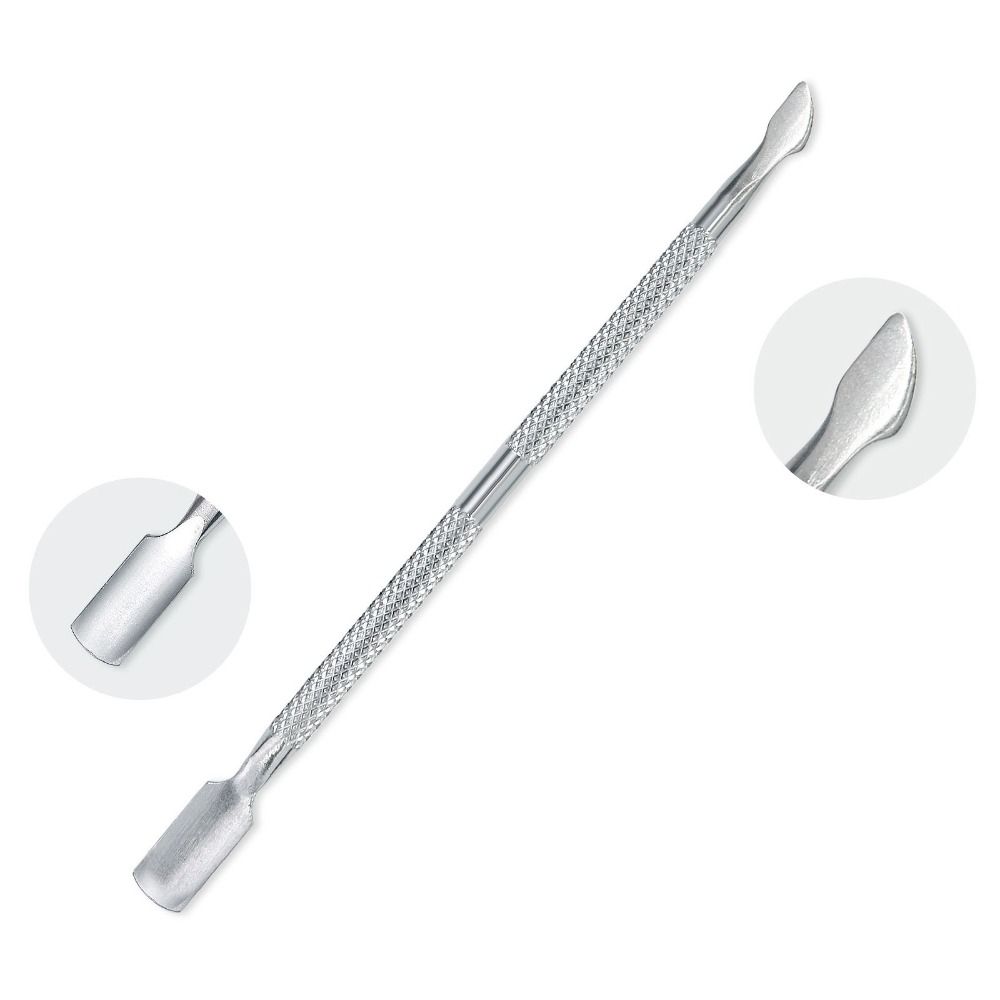 Double Sided Finger Dead Skin Push Stainless Steel Nail Cuticle Pusher High Quality Manicure