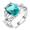 High-carbon Realistic Ring Female Europe and  Popular Jewelry Emerald Ring