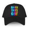 Funny Design Brand Sport Bonnet for Men Cotton Baseball Caps Born This Gay Summer Fashion Cap Female Adjustable Leisure Golf Hat