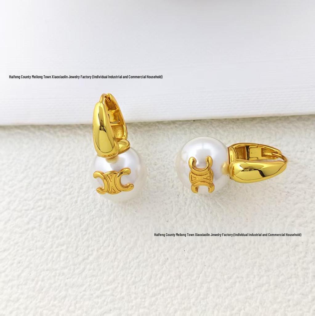 Серьги-пусеты «Триумфальная арка» - Уникальный французский дизайн класса люкс