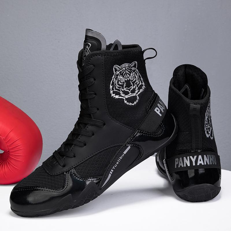 Унисекс боксерские ботинки Противоскользящие ботинки для борьбы Боевые боксерские ботинки Мужские ботинки для верховой езды Мотоциклетные ботинки Женские ботинки для соревнований по борьбе