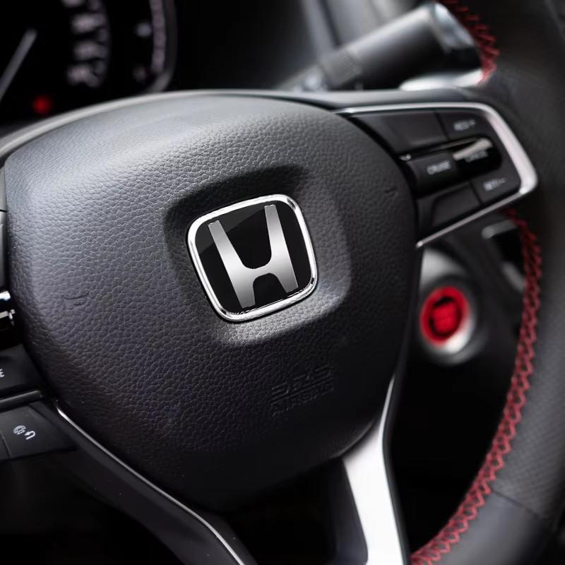 ARO4 Наклейка-значок на руль автомобиля H-Sticker Аксессуары Для Honda Civic Fit Jazz Accord Pilot CRV Odyssey HRV City Ny1 ниппель