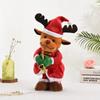 Christmas Electric Plush Toys Funny Gifts For Kids Christmas Decoration Electric Blowing Saxophone Santa Dancing Xmas Theme Elk