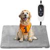 70×40 Cm Pet Heating Pad, 6 Adjustable Temperature Dog Cat Heating Pad With Timer, Waterproof Heating Pad Indoor For Dogs With Chew Resistant Cord