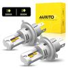 2 шт. светодиодные лампы головного света AUXITO H4 9003 HB2, ближний/дальний свет, янтарно-желтые 3000K EXV
