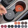 2pcs Suede Car Coaster Water Cup Drink Holder Mat Anti-Slip Pad For Volvo S40 S60 S90 XC40 XC60 XC90 V40 V50 V60 V90 C30 C70 S80