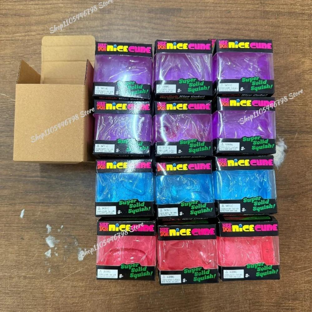 Needoh Nice Cube Сенсорный Сниматель Стресса Игрушка-Фиджет для Тревожности и Концентрации Настольный Сенсорный Куб для Взрослых и Сжималка от Тревожности для Детей