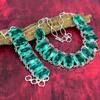 Faceted Indicolite Gemstone Jewelry, 925 Solid Sterling Silver Bracelet & Necklace Jewelry Set, Handmade Antique Jewelry For Her