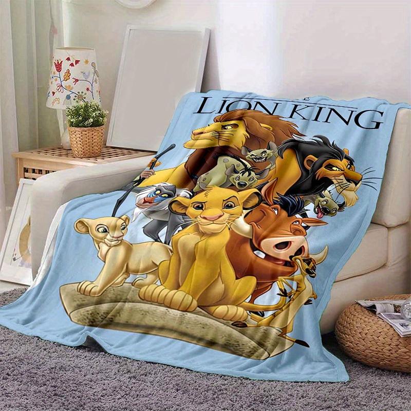 1pc. The Lion King Cartoon Blanket, Soft Microfiber Throw for Home Decor, Gift Idea, Soft Flannel Throw Blanket, Versatile & Cozy for Bedroo