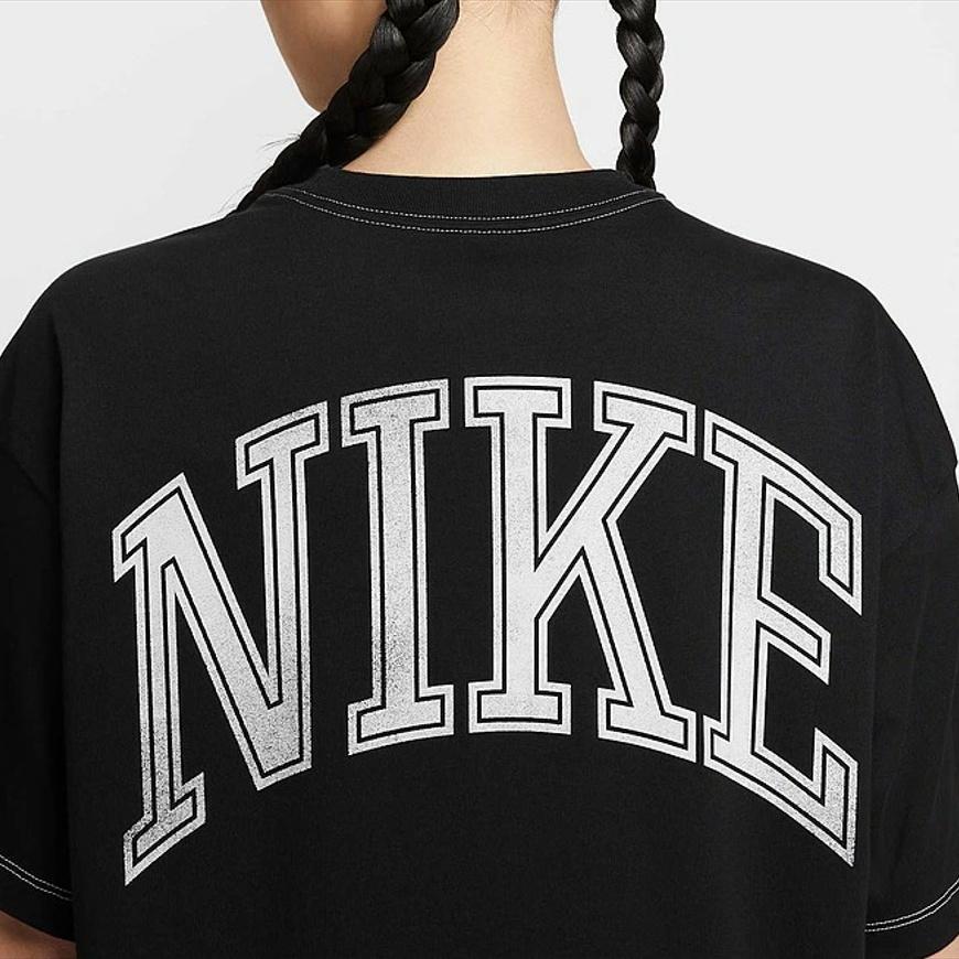 Nike Nsw Street Os S/S Хлопковая Свободная Модная Универсальная Футболка Женские Топы HV4973010
